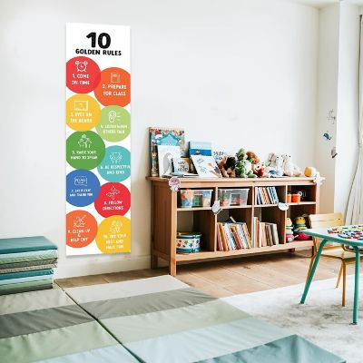 10 Golden Rules Banner 2PC - 13 x 48 Inch Image 3