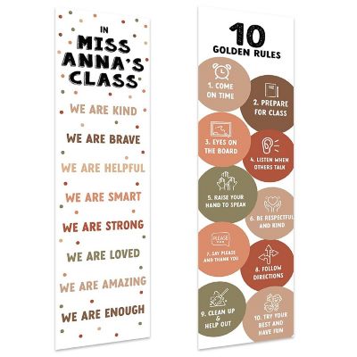 10 Golden Rules Banner 2PC - 13 x 48 Inch Image 1
