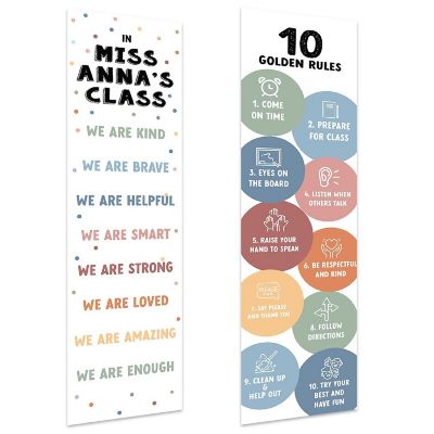 10 Golden Rules Banner 2PC 13x48 Image 1
