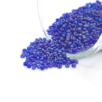 10 grams Blue 12/0 Glass Seed Beads Image 1