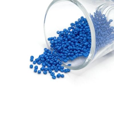 10 grams Blue 12/0 Glass Seed Beads Image 1