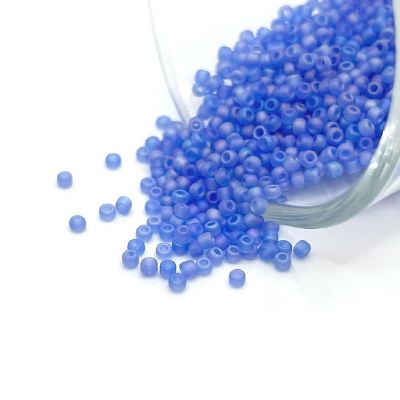 10 grams Blue 12/0 Glass Seed Beads Image 1