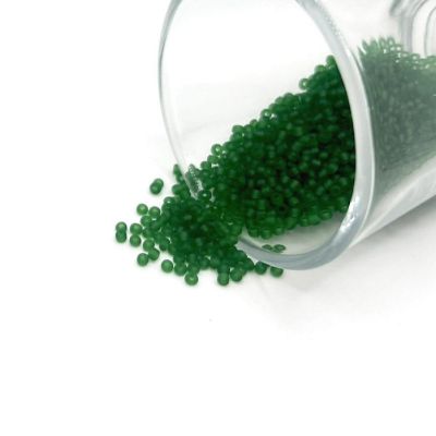 10 grams Green 12/0 Glass Seed Beads Image 1