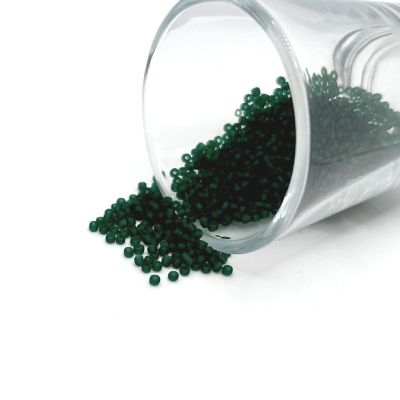10 grams Green 12/0 Glass Seed Beads Image 1