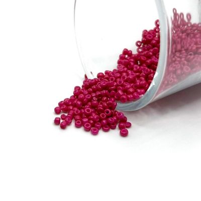10 grams Pink 12/0 Glass Seed Beads Image 1