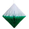 10" Green Diamond Honeycomb Ceiling Decorations  - 6 Pc. Image 1