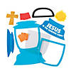 10&quot; Jesus Lights the Way Tissue Paper Acetate Sign Craft Kit- Makes 12 Image 1