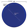 10" Light Blue Flat Round Disposable Plastic Dinner Plates (120 Plates) Image 2