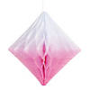 10" Light Pink Diamond Honeycomb Ceiling Decorations  - 6 Pc. Image 1