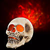 10" Lightshow<sup>&#174;</sup>Fire & Ice&#8482; Flaming Skull Projection Light Halloween Decoration Image 1