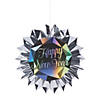 10" New Year&#8217;s Eve Diamond Hanging Paper Fans - 6 Pc. Image 1
