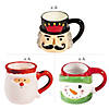 10 oz. - 12 oz. Holiday Reusable Ceramic Mug Kit - 12 Ct. Image 1