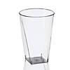 10 oz. Clear Square Bottom Disposable Plastic Cups (140 Cups) Image 1