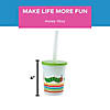 10 oz. World of Eric Carle The Very Hungry Caterpillar&#8482; Reusable BPA-Free Plastic Cups with Lids & Straws - 8 Ct. Image 2
