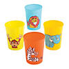 10 oz. Zoo Adventure Zebra, Monkey, Lion & Elephant Reusable BPA-Free Plastic Cups - 12 Ct. Image 1