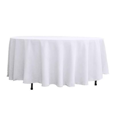 10 pcs 108" Round Polyester Tablecloths Tabletop Wedding  Decorations Image 1