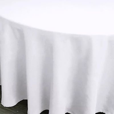 10 pcs 108" Round Polyester Tablecloths Tabletop Wedding  Decorations Image 1