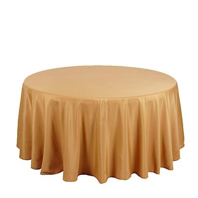 10 pcs 132" Round Polyester Tablecloths Wedding Party   Image 1