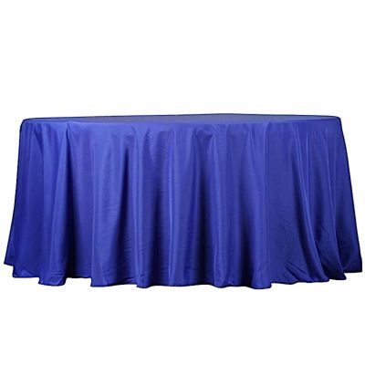 10 pcs 132" Round Polyester Tablecloths Wedding Party   Image 1