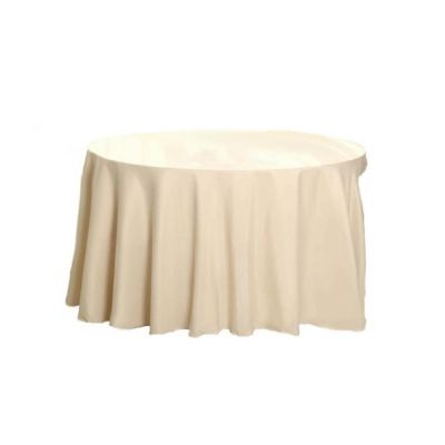 10 pcs 132" Round Polyester Tablecloths Wedding Party   Image 1