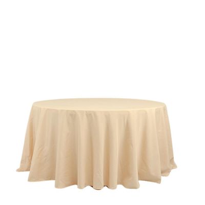 10 pcs 132" Round Polyester Tablecloths Wedding Party   Image 1