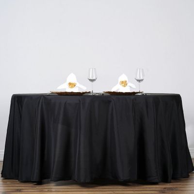 10 pcs 132" Round Polyester Tablecloths Wedding Party   Image 1