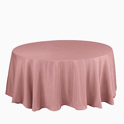 10 pcs 132" Round Polyester Tablecloths Wedding Party   Image 1