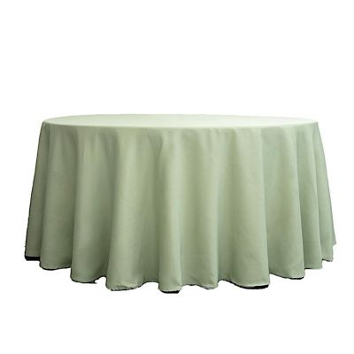 10 pcs 132" Round Polyester Tablecloths Wedding Party   Image 1
