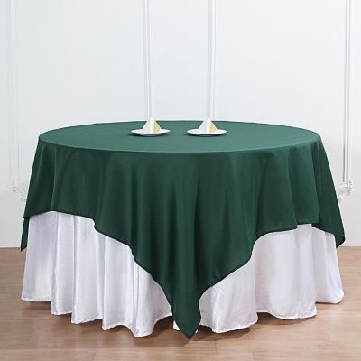 10 pcs 54 x 54" SQUARE POLYESTER Tablecloths Wedding Table Linens for Catering Image 2