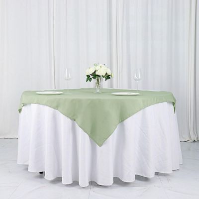 10 pcs 54 x 54" SQUARE POLYESTER Tablecloths Wedding Table Linens for Catering Image 1