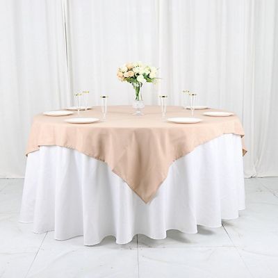 10 pcs 54 x 54" SQUARE POLYESTER Tablecloths Wedding Table Linens for Catering Image 1