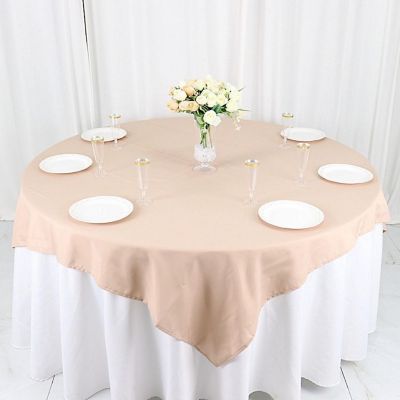 10 pcs 54 x 54" SQUARE POLYESTER Tablecloths Wedding Table Linens for Catering Image 2
