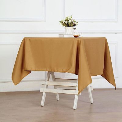 10 pcs 54 x 54" SQUARE POLYESTER Tablecloths Wedding Table Linens for Catering Image 2