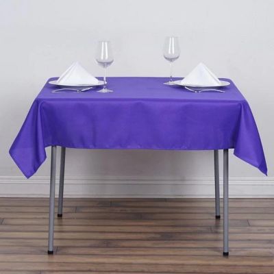 10 pcs 54 x 54" SQUARE POLYESTER Tablecloths Wedding Table Linens for Catering Image 2
