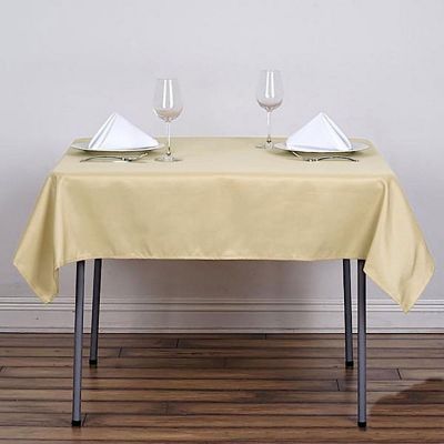 10 pcs 54 x 54" SQUARE POLYESTER Tablecloths Wedding Table Linens for Catering Image 1