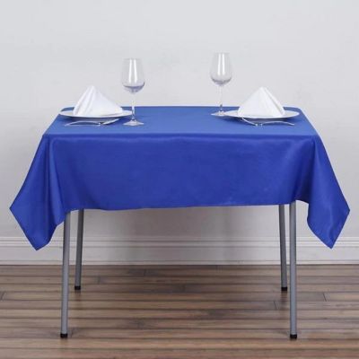 10 pcs 54 x 54" SQUARE POLYESTER Tablecloths Wedding Table Linens for Catering Image 1