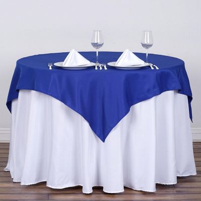 10 pcs 54 x 54" SQUARE POLYESTER Tablecloths Wedding Table Linens for Catering Image 2