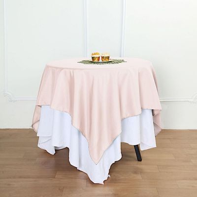 10 pcs 54 x 54" SQUARE POLYESTER Tablecloths Wedding Table Linens for Catering Image 2