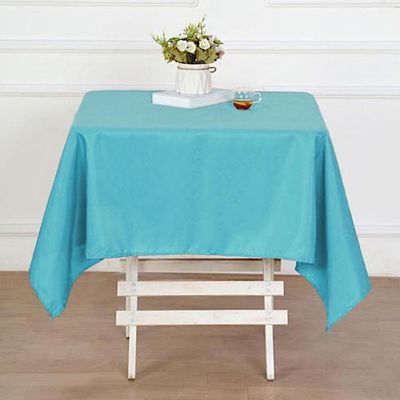 10 pcs 54 x 54" SQUARE POLYESTER Tablecloths Wedding Table Linens for Catering Image 1
