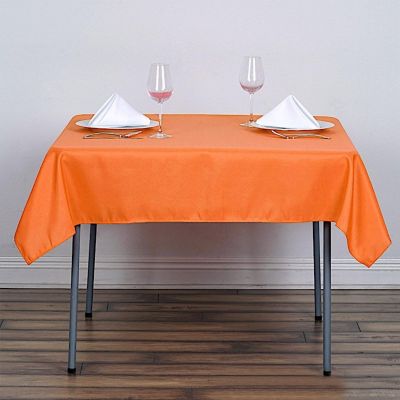 10 pcs 54 x 54" SQUARE POLYESTER Tablecloths Wedding Table Linens for Catering Image 2