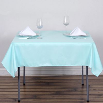 10 pcs 54 x 54" SQUARE POLYESTER Tablecloths Wedding Table Linens for Catering Image 1