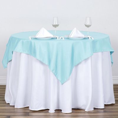 10 pcs 54 x 54" SQUARE POLYESTER Tablecloths Wedding Table Linens for Catering Image 2