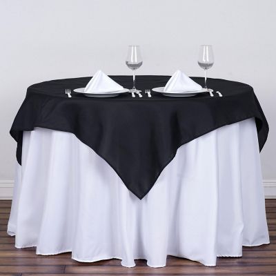 10 pcs 54 x 54" SQUARE POLYESTER Tablecloths Wedding Table Linens for Catering Image 1