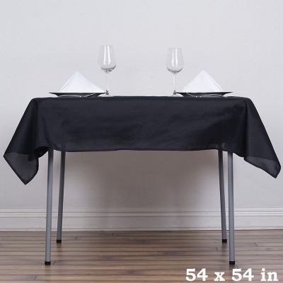 10 pcs 54 x 54" SQUARE POLYESTER Tablecloths Wedding Table Linens for Catering Image 2