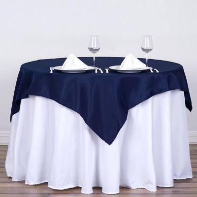 10 pcs 54 x 54" SQUARE POLYESTER Tablecloths Wedding Table Linens for Catering Image 2