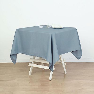 10 pcs 54 x 54&quot; SQUARE POLYESTER Tablecloths Wedding Table Linens for Catering Image 2