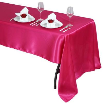 10 pcs 60x126" SATIN Rectangular TABLECLOTHS Wedding Decorations Table Linens Image 1