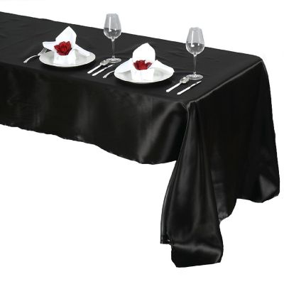 10 pcs 60x126" SATIN Rectangular TABLECLOTHS Wedding Decorations Table Linens Image 1