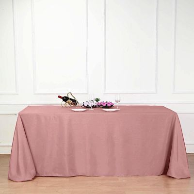 10 Pcs 90"X132" Polyester Tablecloths Wedding Party Table Linens Kitchen Dining Image 2