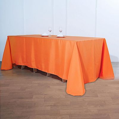 10 Pcs 90"X132" Polyester Tablecloths Wedding Party Table Linens Kitchen Dining Image 2